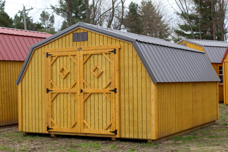 amish built sheds with a metal roof
