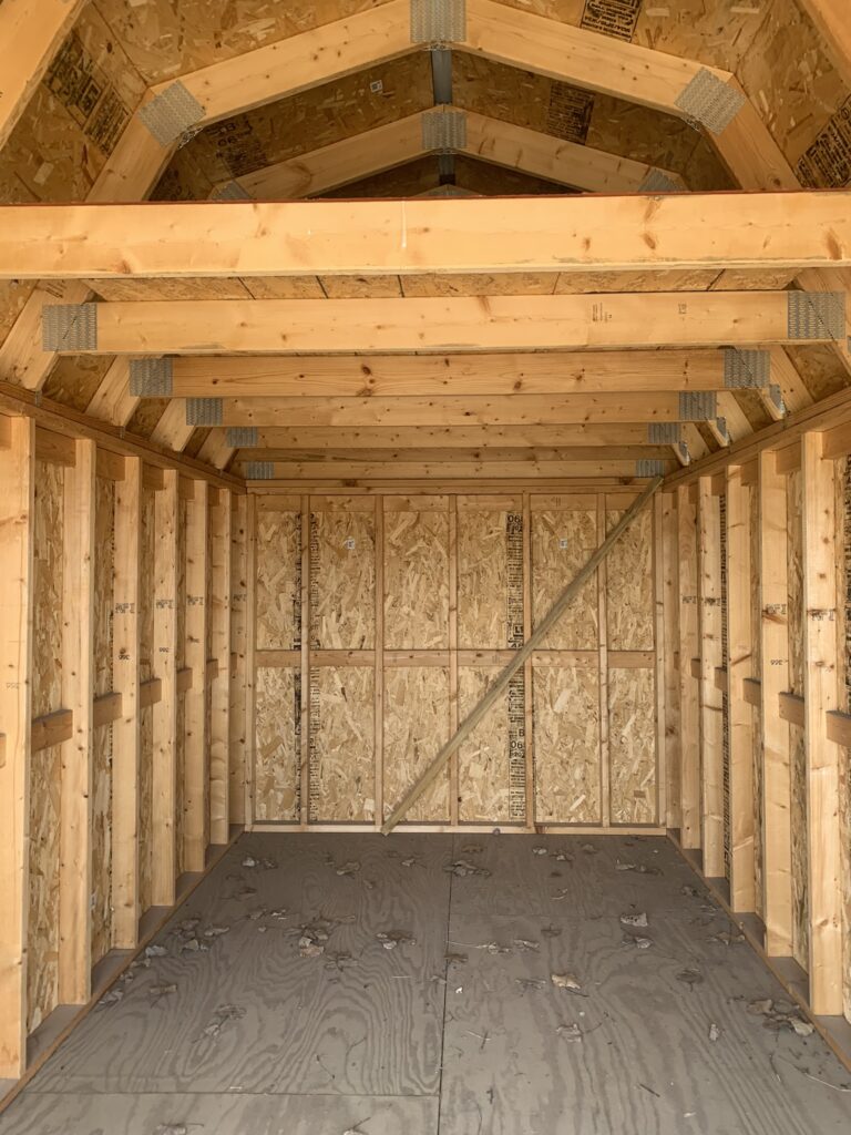 8x16 Lofted barn