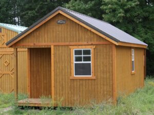 12x20 Deluxe Side Porch Cabin