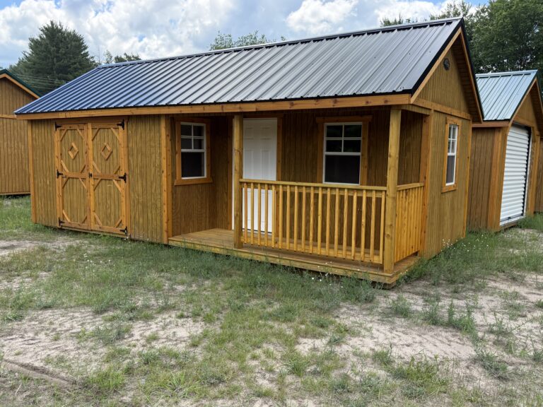 12 x 24 Deluxe Side Porch