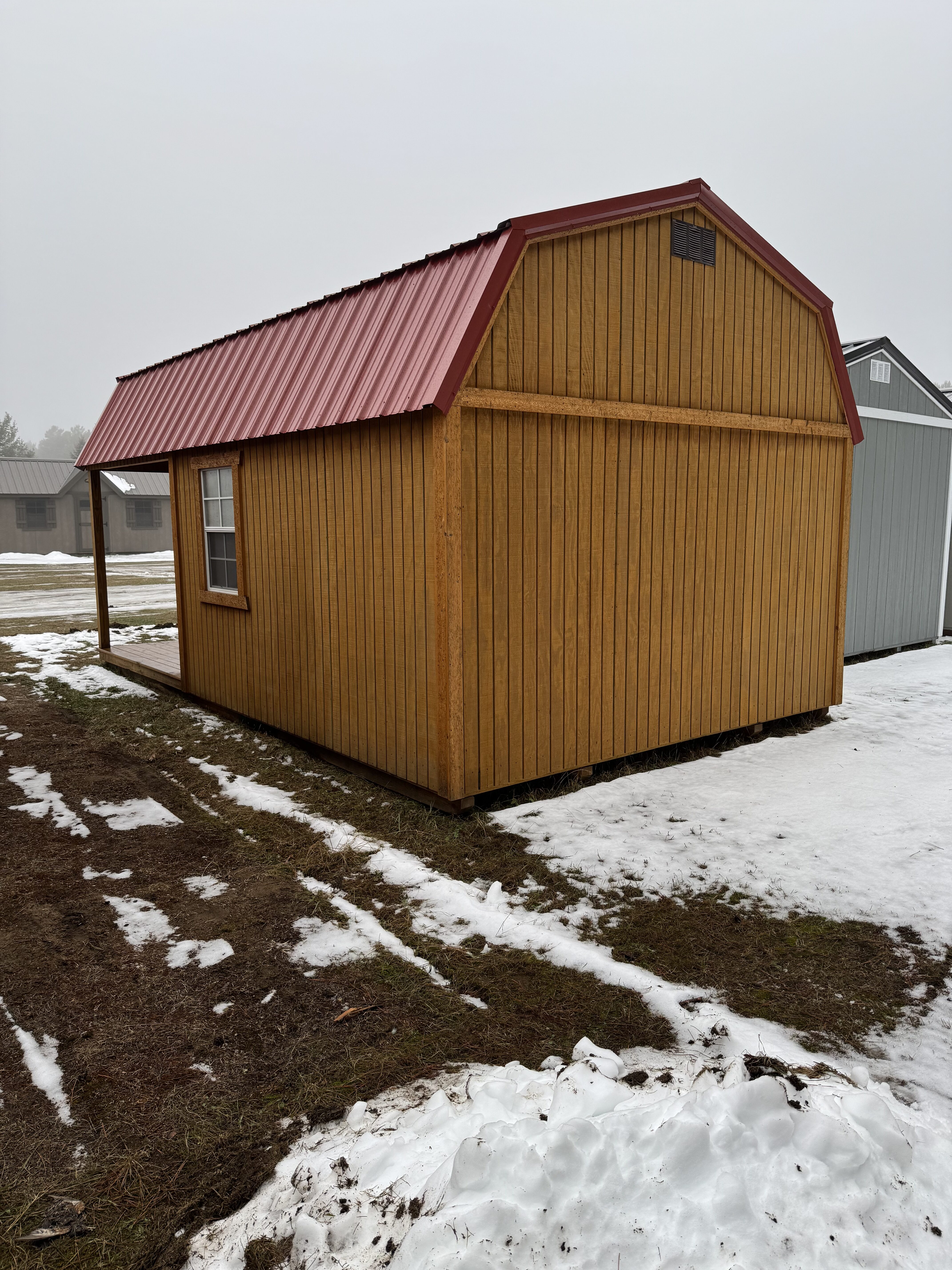 12x20 Side lofted cabin