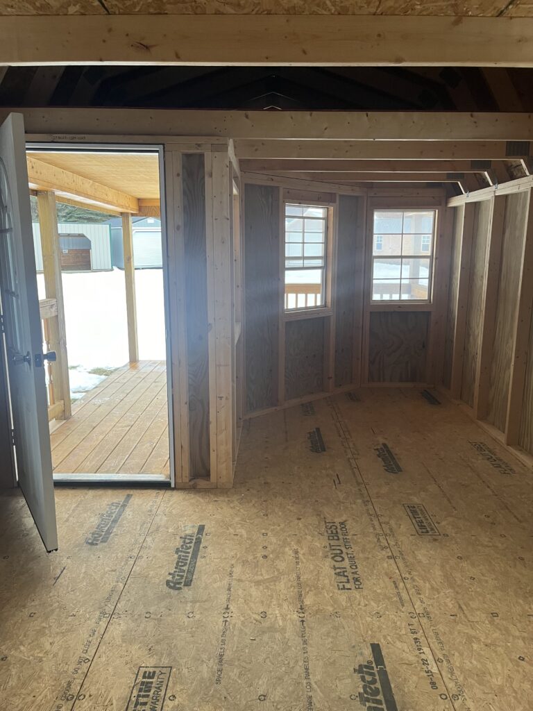 12x24 Bayfront lofted cabin