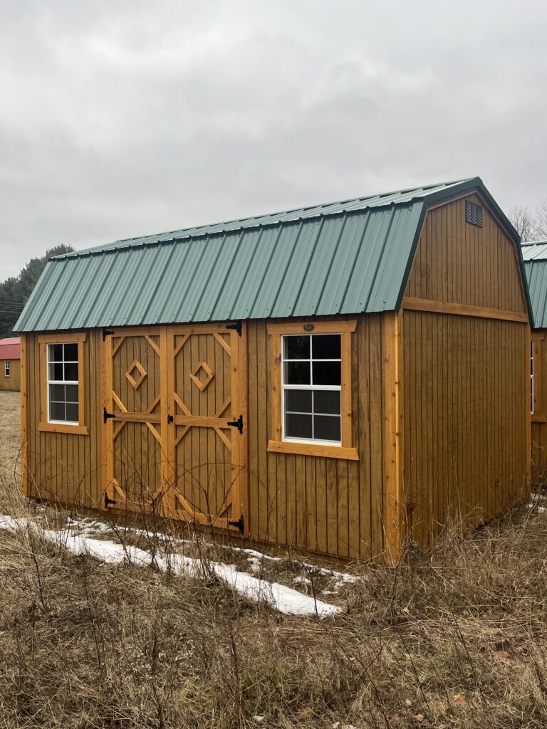 10x16 Lofted garden shed