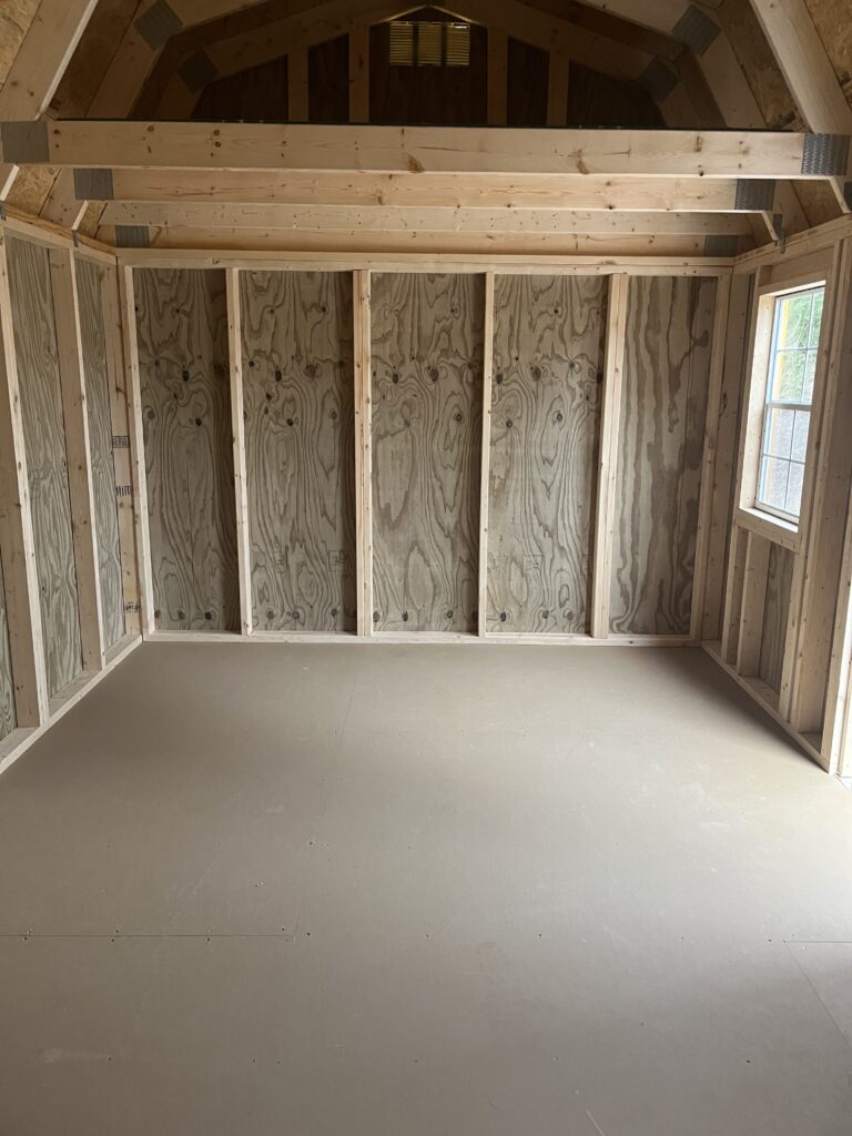 10x16 Lofted garden shed