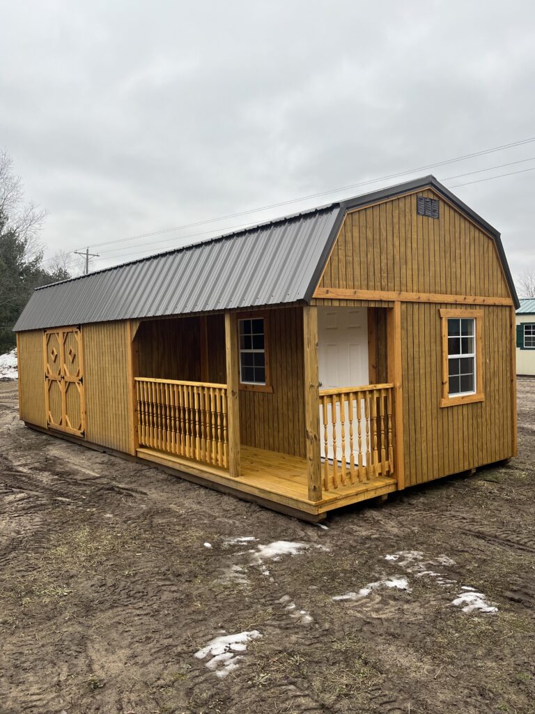 12x30 Side lofted cabin