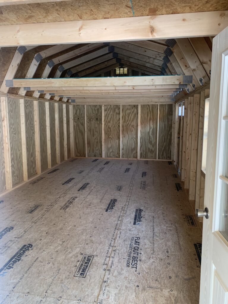 12x20 Side lofted cabin