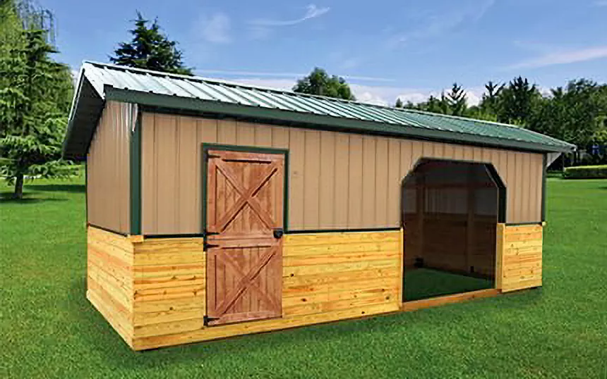 deluxe horse and tack barn pony shed for sale in mancelona michigan
